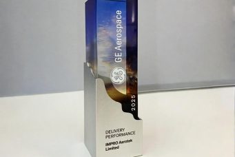 GE 航空颁发的“最佳交付奖”